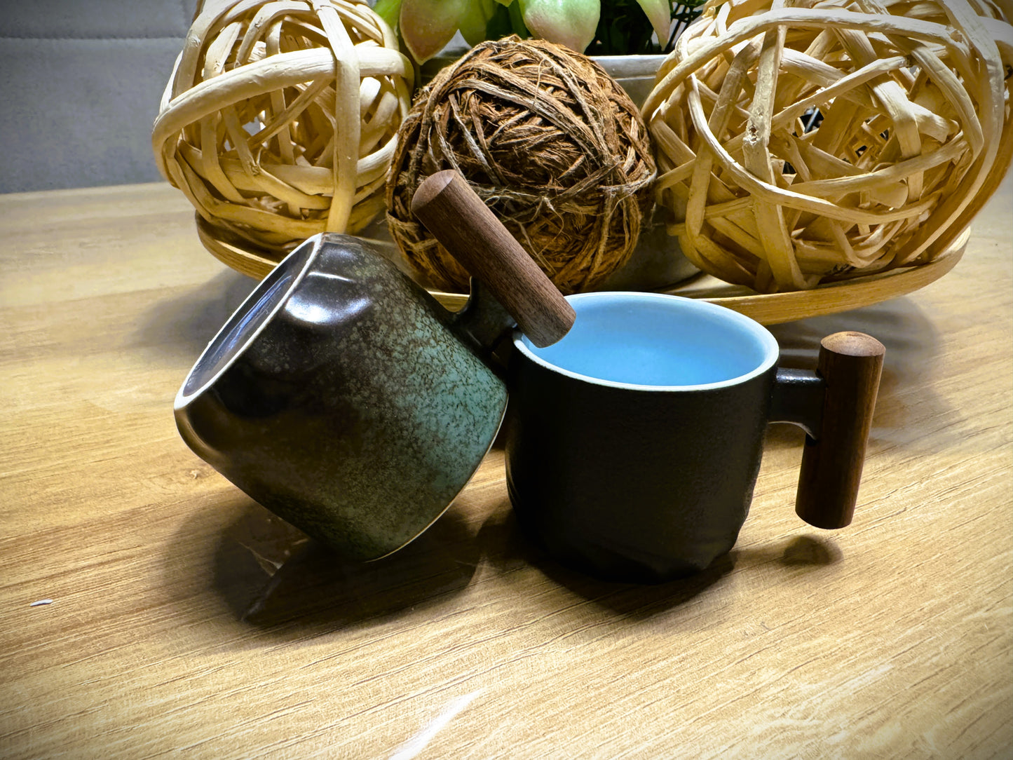 Retro-Kaffeetasse aus Keramik