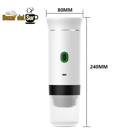 3-in-1 portable coffee maker with built-in battery and 20 bar pressure