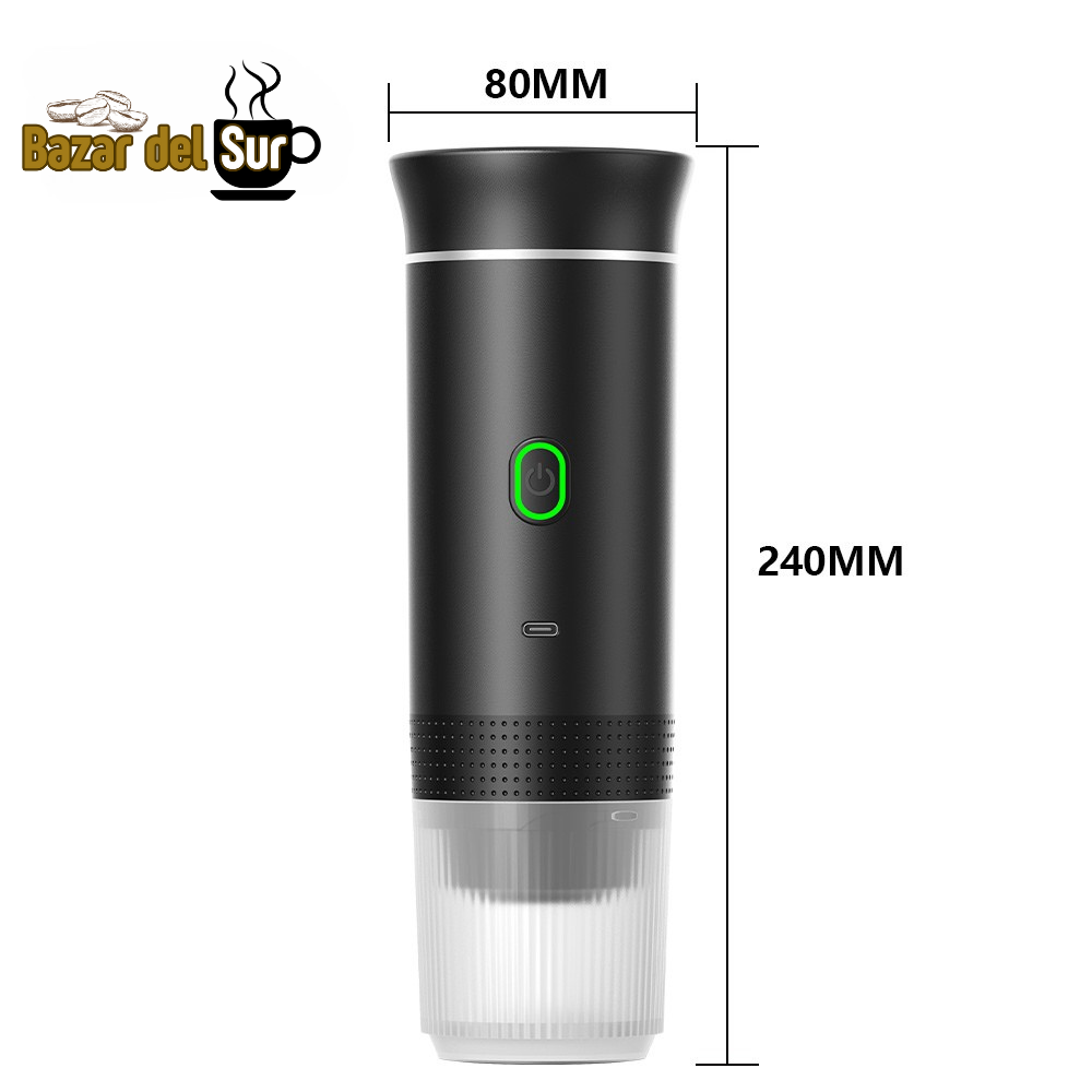 3-in-1 portable coffee maker with built-in battery and 20 bar pressure