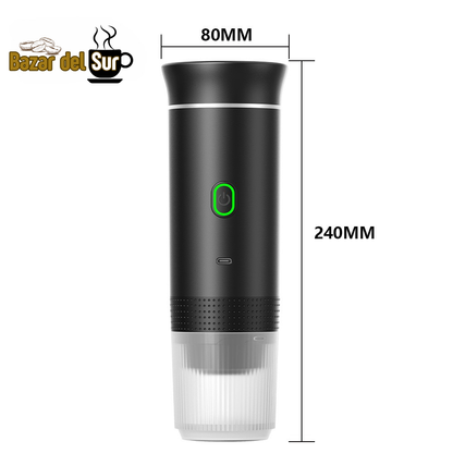 3-in-1 portable coffee maker with built-in battery and 20 bar pressure